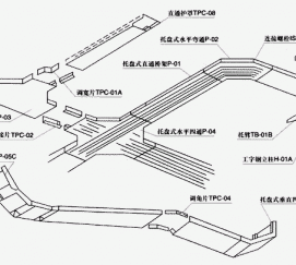 托盤(pán)式橋架空間布置示意圖